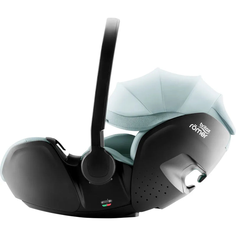 Scaun auto tip scoică pentru copii cu bază ISOFIX inclusă, Britax Römer, reclinabil, 0-15 luni, 40-85 cm, 0-13 kg, BABY-SAFE PRO, harbor blue