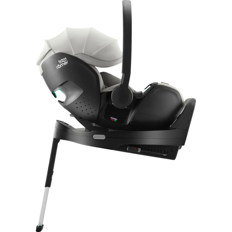 Scaun auto tip scoică pentru copii Britax Römer, reclinabil, 0-15 luni, 40-85 cm, 0-13 kg, BABY-SAFE PRO, linen grey