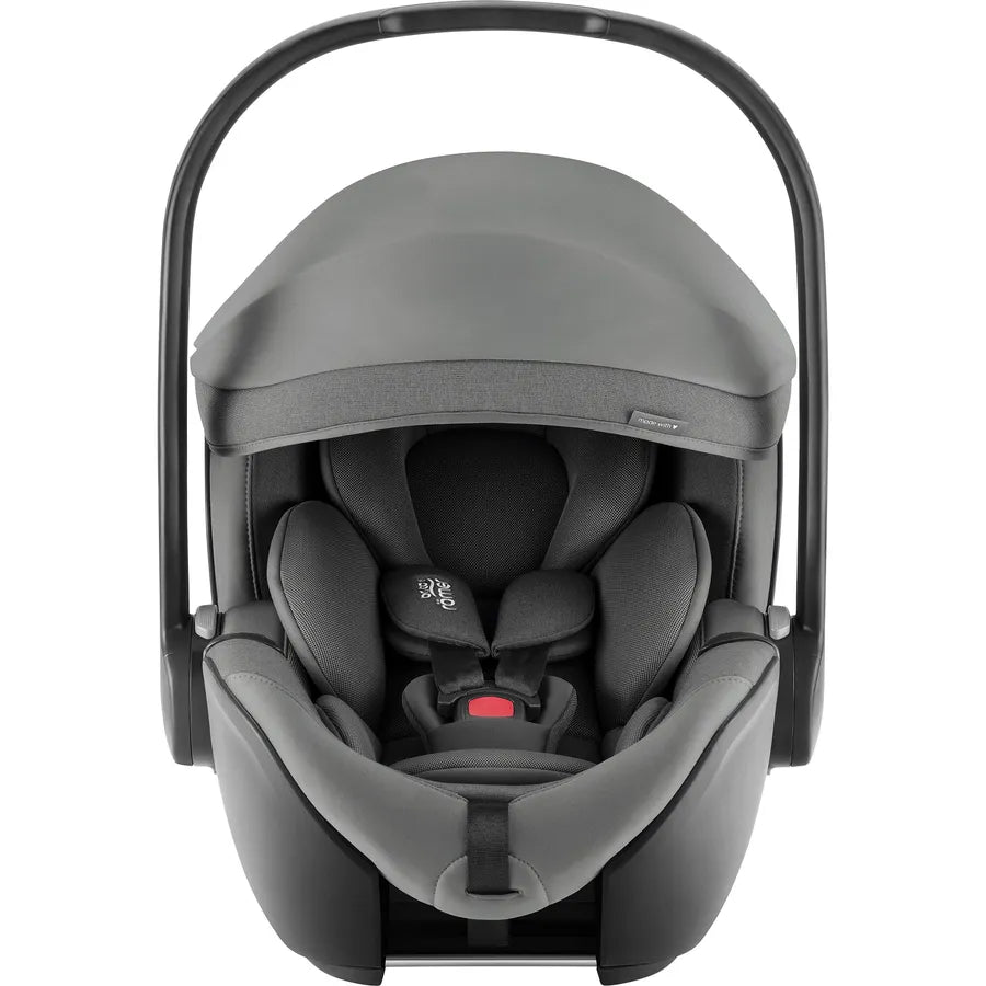 Scaun auto tip scoică pentru copii cu bază ISOFIX inclusă, Britax Römer, reclinabil, 0-15 luni, 40-85 cm, 0-13 kg, BABY-SAFE PRO, mineral grey