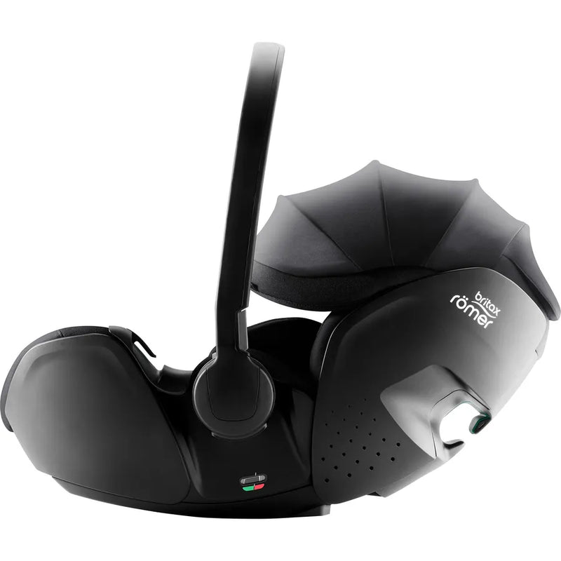 Scaun auto tip scoică pentru copii cu bază ISOFIX inclusă, Britax Römer, reclinabil, 0-15 luni, 40-85 cm, 0-13 kg, BABY-SAFE PRO, carbon black