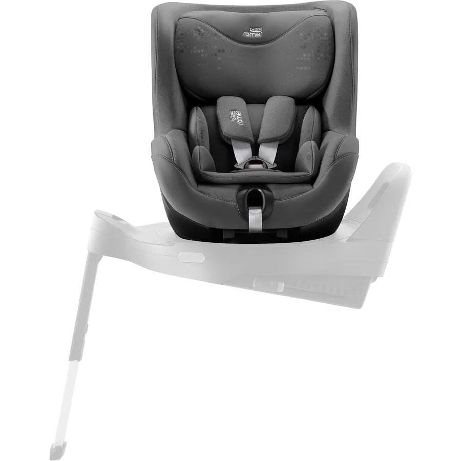 Scaun auto pentru copii Britax Römer, rotativ, fără bază ISOFIX, 3 luni-4 ani, 61-105 cm, 0-18 kg, DUALFIX 5Z, mineral grey