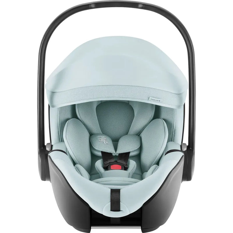 Scaun auto tip scoică pentru copii cu bază ISOFIX inclusă, Britax Römer, reclinabil, 0-15 luni, 40-85 cm, 0-13 kg, BABY-SAFE PRO, harbor blue