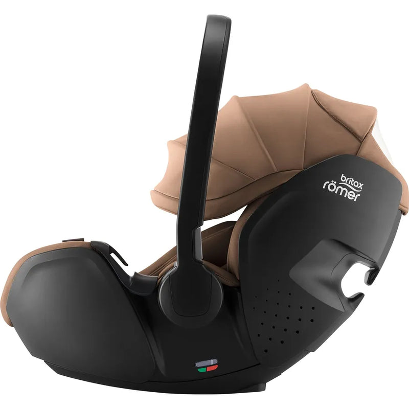 Scaun auto tip scoică pentru copii Britax Römer, reclinabil, 0-15 luni, 40-85 cm, 0-13 kg, BABY-SAFE PRO, warm caramel
