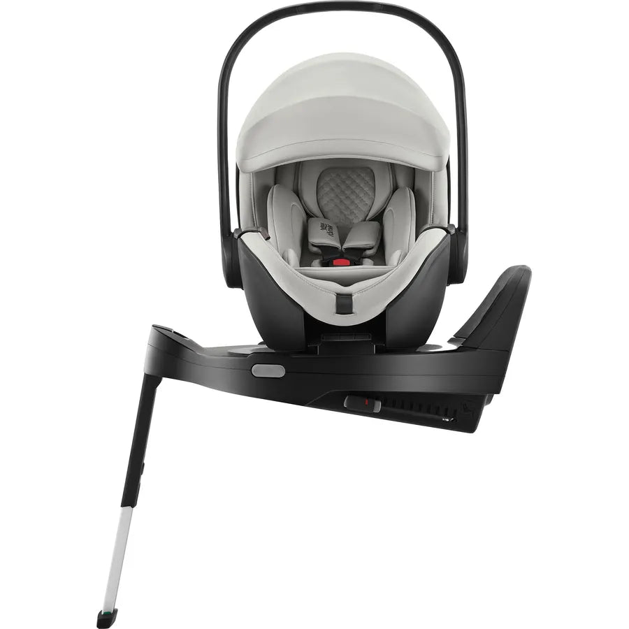 Scaun auto tip scoică pentru copii Britax Römer, reclinabil, 0-15 luni, 40-85 cm, 0-13 kg, BABY-SAFE PRO, linen grey