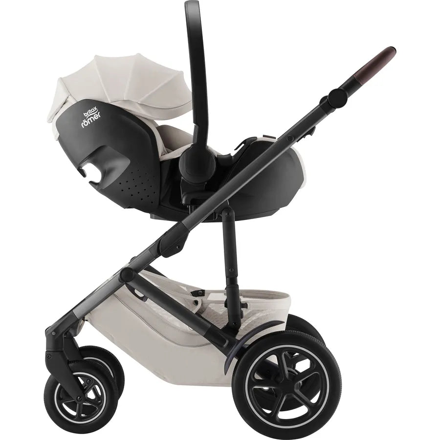 Scaun auto tip scoică pentru copii Britax Römer, reclinabil, 0-15 luni, 40-85 cm, 0-13 kg, BABY-SAFE PRO, soft taupe