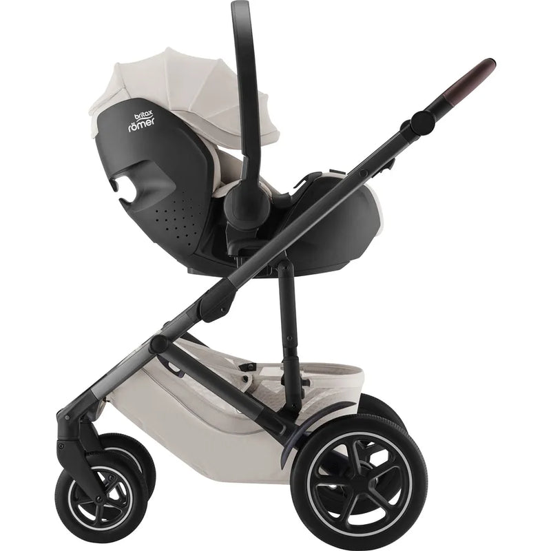 Scaun auto tip scoică pentru copii Britax Römer, reclinabil, 0-15 luni, 40-85 cm, 0-13 kg, BABY-SAFE PRO, soft taupe