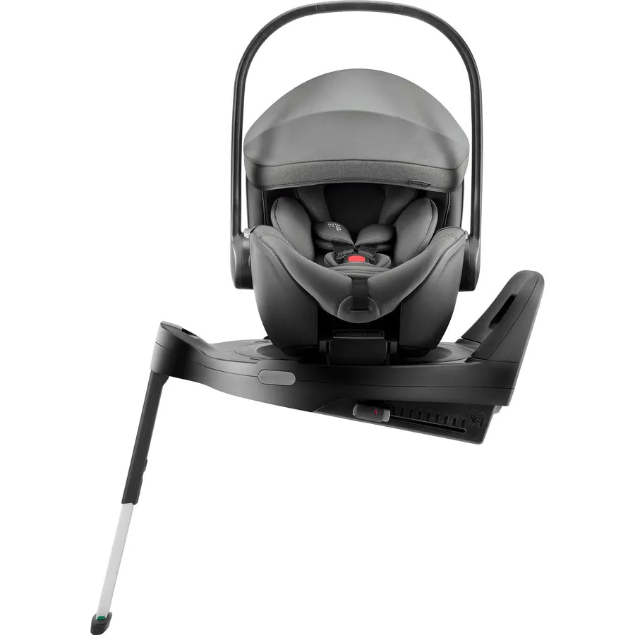 Scaun auto tip scoică pentru copii cu bază ISOFIX inclusă, Britax Römer, reclinabil, 0-15 luni, 40-85 cm, 0-13 kg, BABY-SAFE PRO, mineral grey