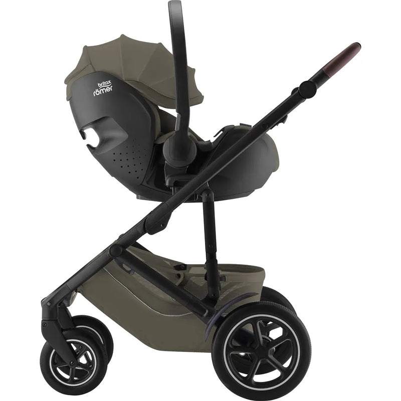 Scaun auto tip scoică pentru copii Britax Römer, reclinabil, 0-15 luni, 40-85 cm, 0-13 kg, BABY-SAFE PRO, urban olive