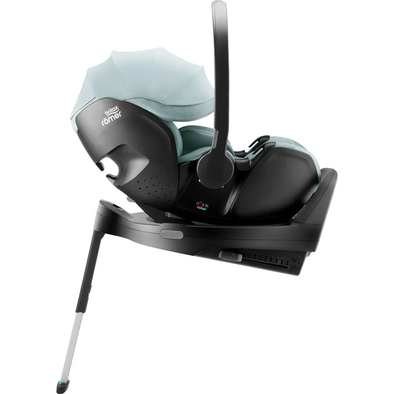 Scaun auto tip scoică pentru copii cu bază ISOFIX inclusă, Britax Römer, reclinabil, 0-15 luni, 40-85 cm, 0-13 kg, BABY-SAFE PRO, harbor blue
