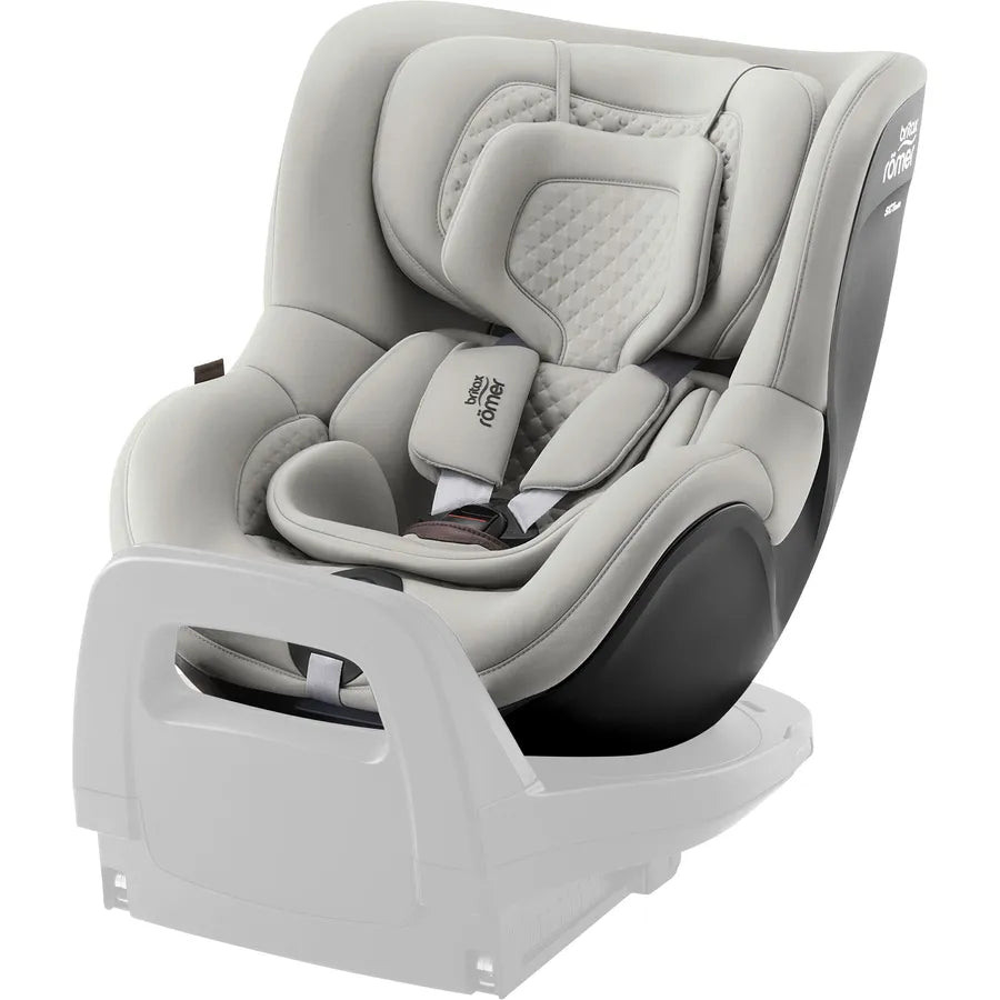 Scaun auto pentru copii Britax Römer, rotativ, fără bază ISOFIX, 3 luni-4 ani, 61-105 cm, 0-18 kg, DUALFIX 5Z, linen grey