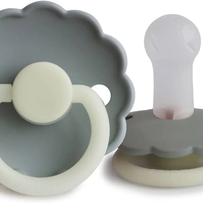 Suzetă din silicon Daisy, french gray night