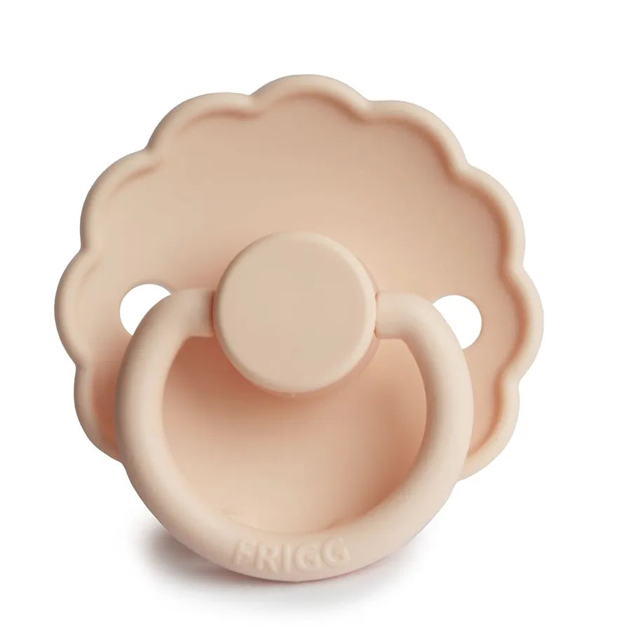 Suzetă din silicon Daisy, pink cream