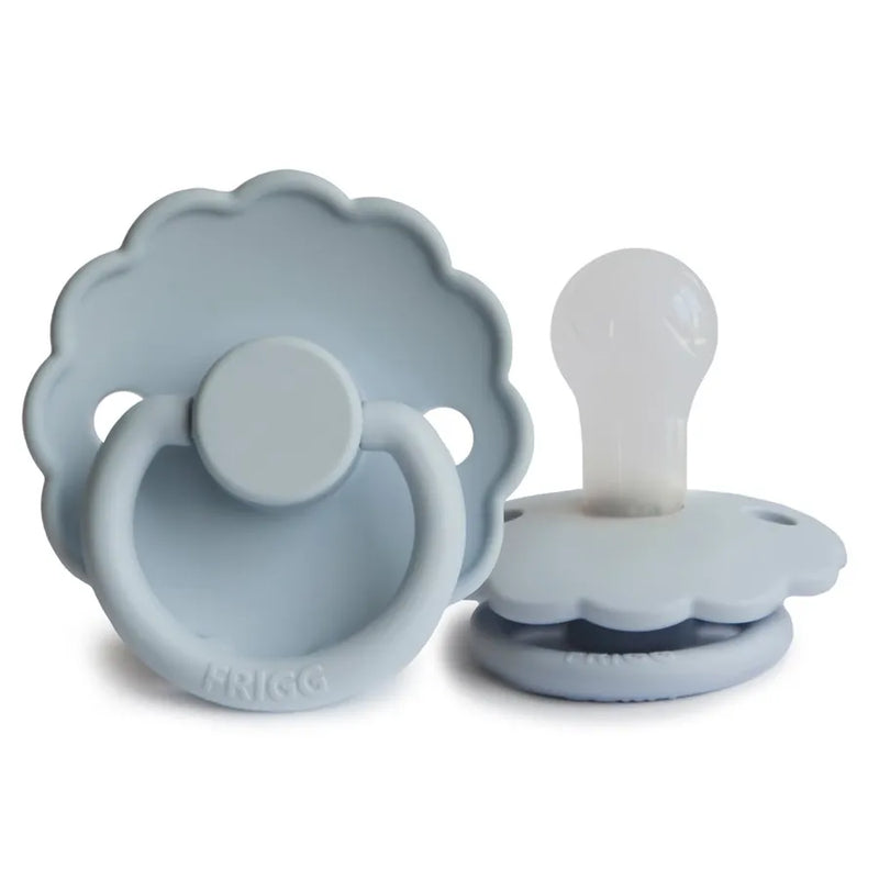 Suzetă din silicon Daisy, powder blue