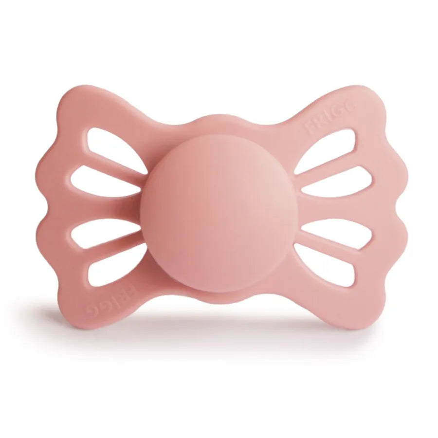 Suzetă simetrică din silicon Lucky, pretty in peach
