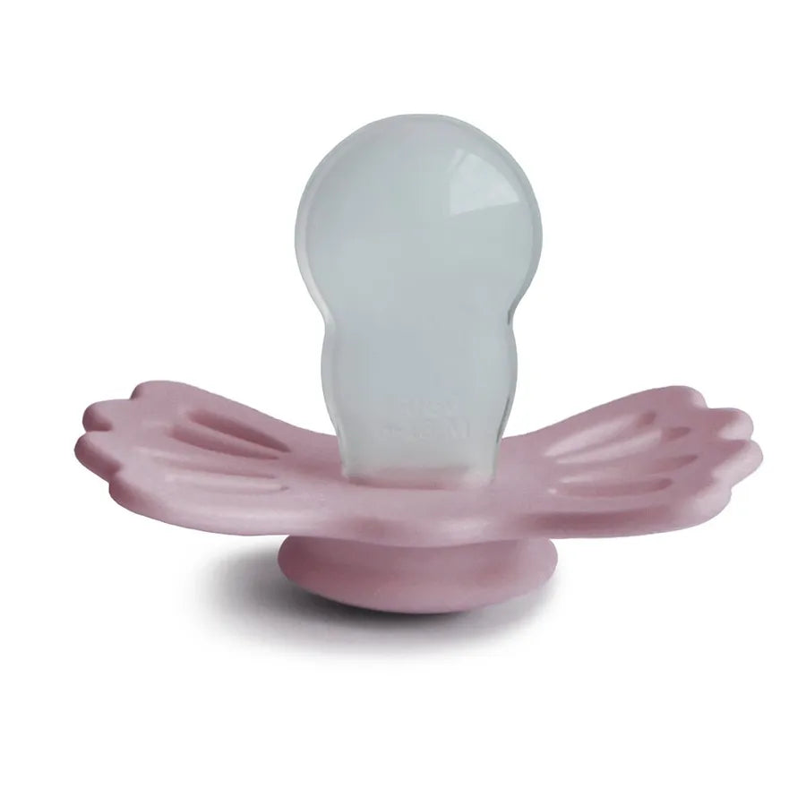 Suzetă simetrică din silicon Lucky, primrose