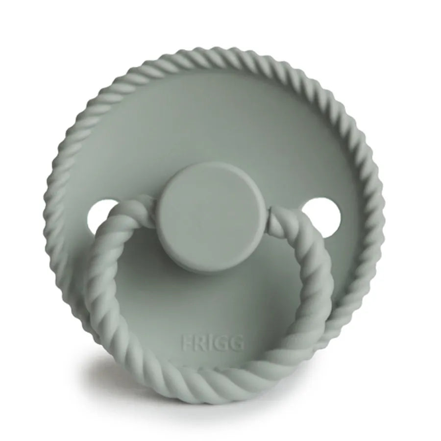 Suzetă din silicon Rope, sage