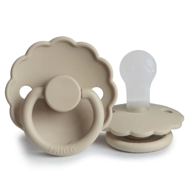 Suzetă din silicon Daisy, sandstone