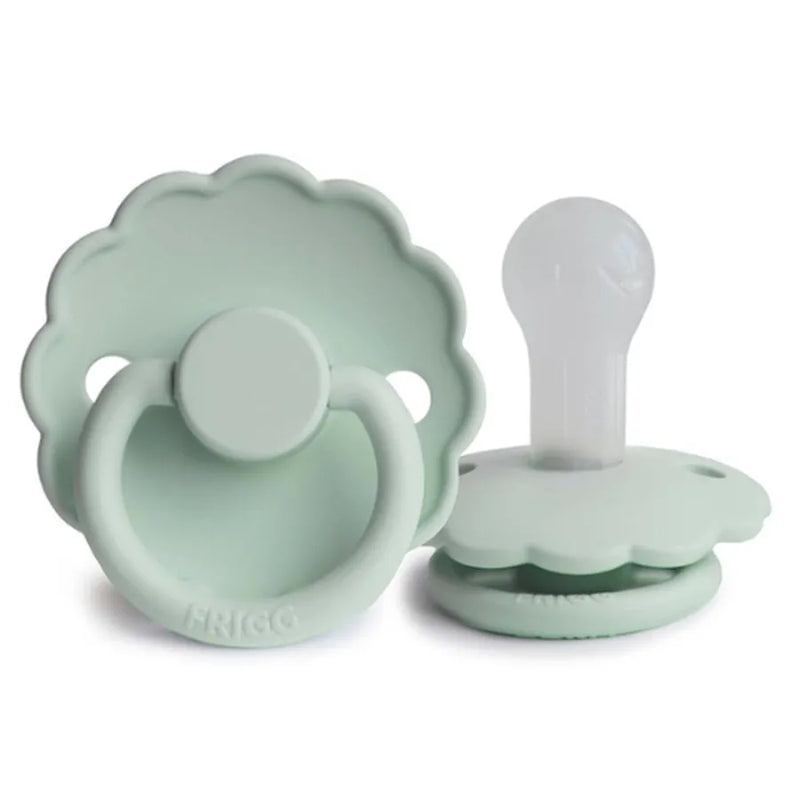 Suzetă din silicon Daisy, seafoam