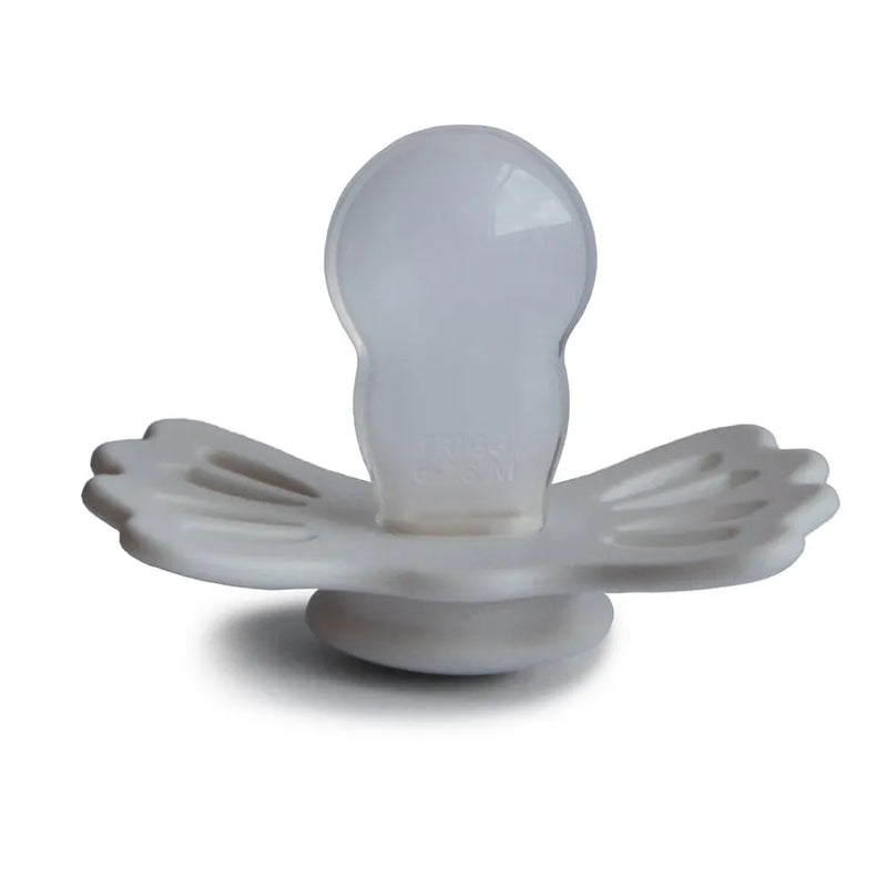 Suzetă simetrică din silicon Lucky, silver gray