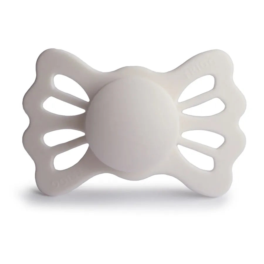 Suzetă simetrică din silicon Lucky, silver gray