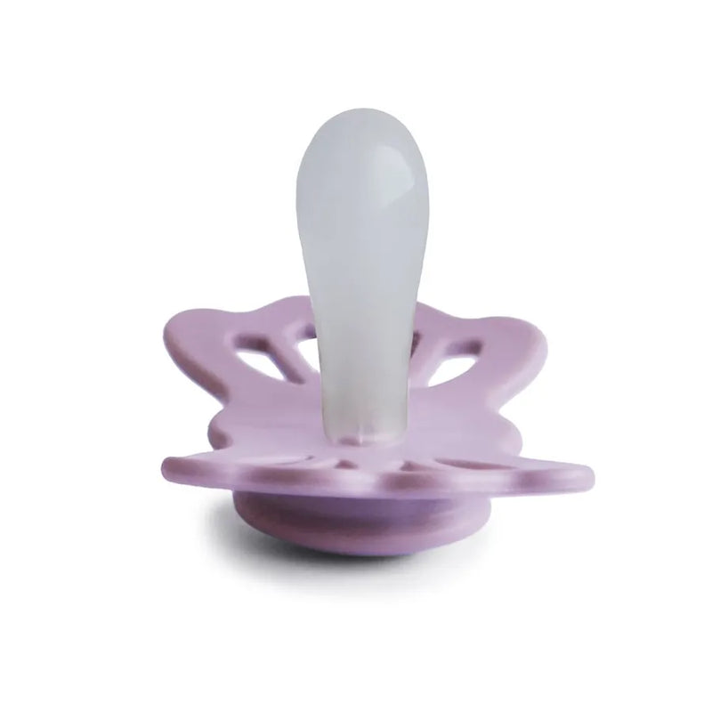 Suzetă simetrică din silicon Lucky, soft lilac