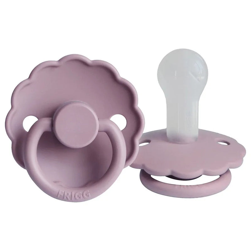 Suzetă din silicon Daisy, soft lilac