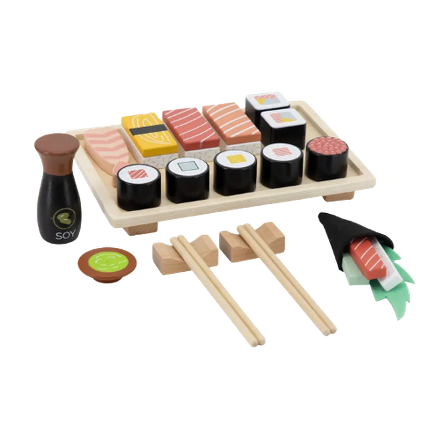 Jucărie din lemn, Set de sushi